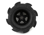 UpGrade RC 10002 Snow Plow 2.8" Pre-Mounted Sand/Snow Tires with 5-Star Wheels (2 Pack)