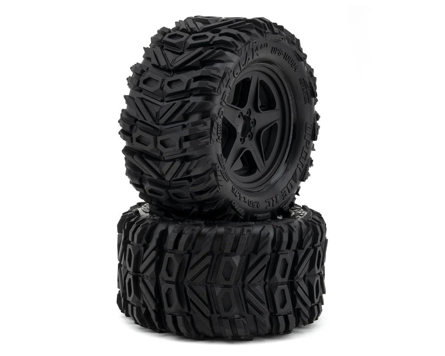 UpGrade RC 10004 Low-Pro BELTED Dirt Claw 2.8" Pre-Mounted All-Terrain Tires (2 Pack)