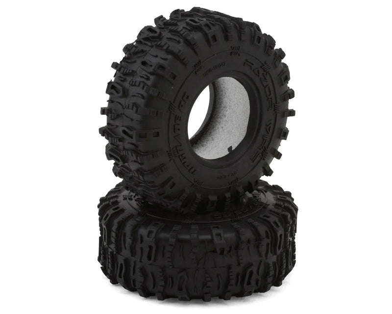 UpGrade RC 10017 Micro Razor Wire 1.0" Class 1 Micro Crawler Tires (2 Pack) (57mm OD)