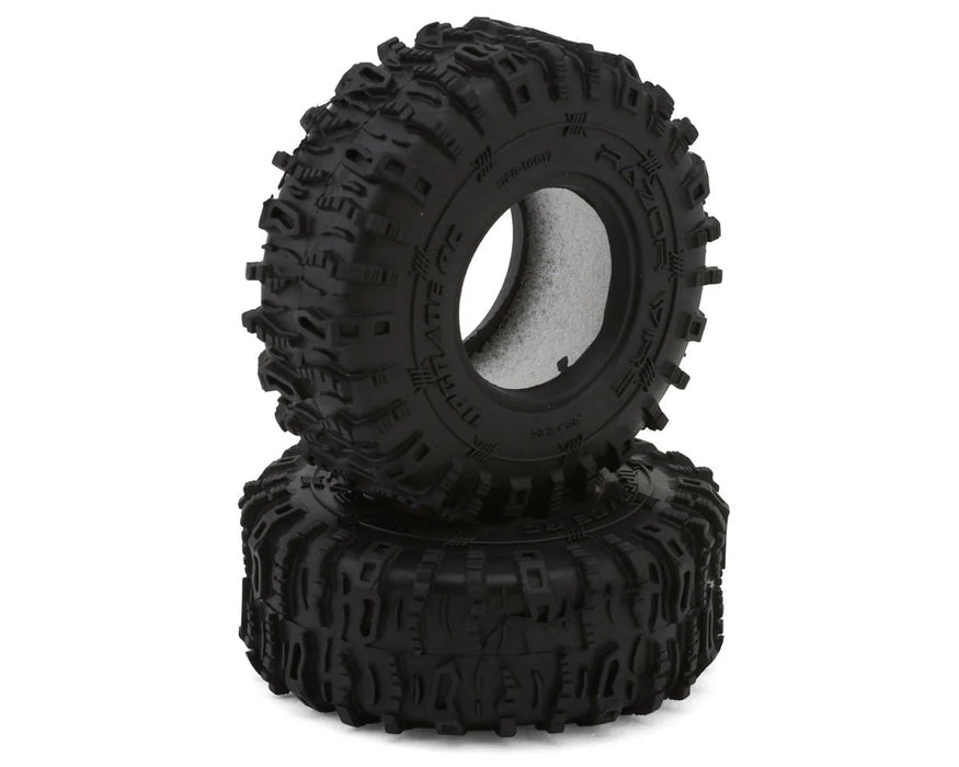UpGrade RC 10017 Micro Razor Wire 1.0" Class 1 Micro Crawler Tires (2 Pack) (57mm OD)