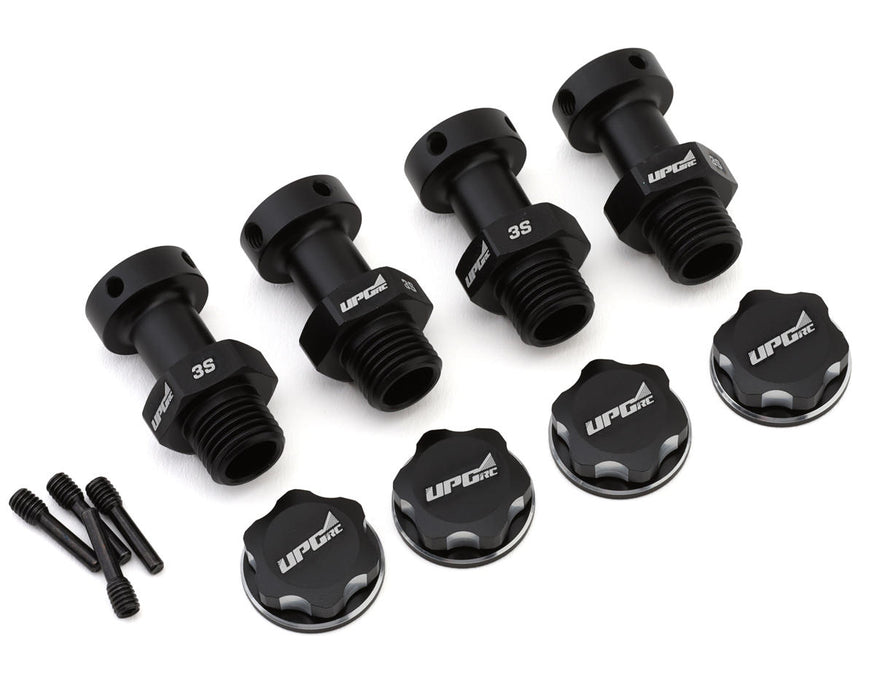 UpGrade RC 11012 Black Aluminum 17mm Hex Conversion for Arrma® 3S Vehicles