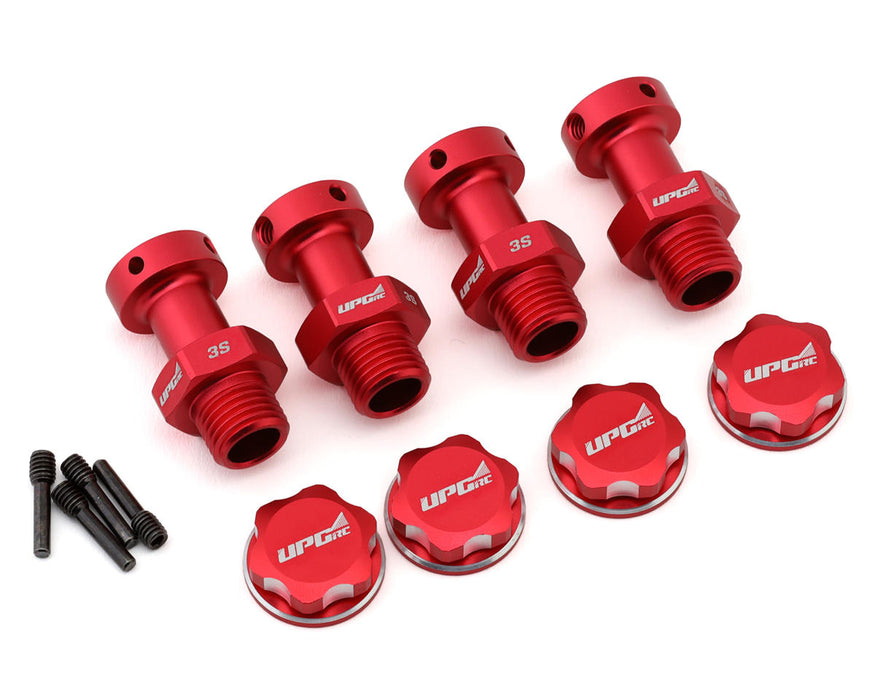 UpGrade RC 11013 Red Aluminum 17mm Hex Conversion for Arrma® 3S Vehicles