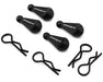 UpGrade RC 13001 Black 1/10 Body Clips with Aluminum Pull Handles (4 Pack)