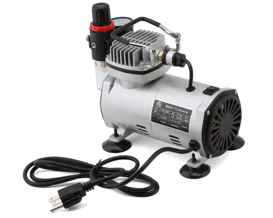 UpGrade RC 13101 S-20BK Airbrush Oil-Less Mini Air Compressor (Piston Type)