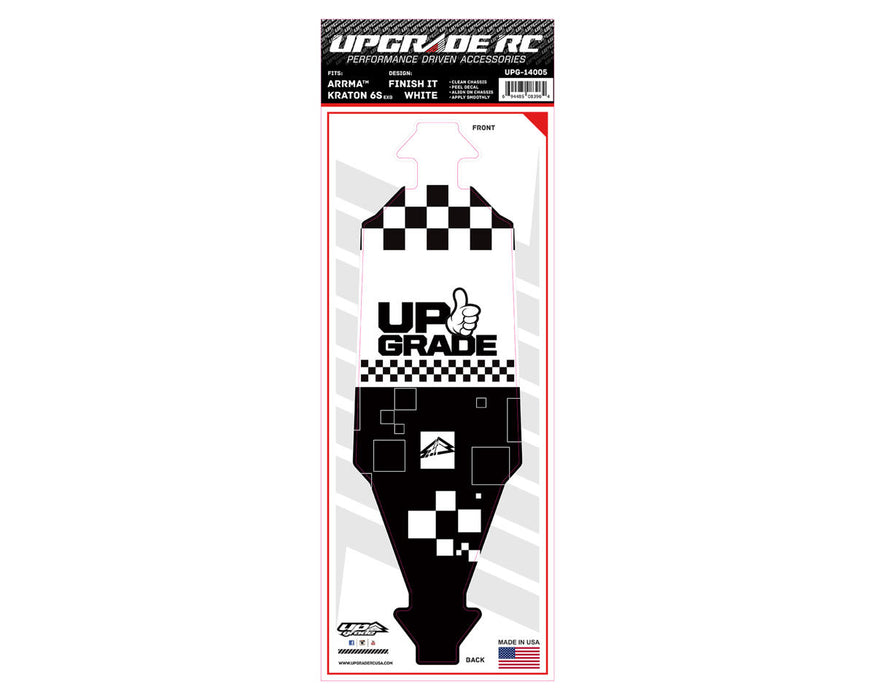UpGrade RC 14005 Chassis Protector for Arrma® Kraton® 6S EXB (Finish It White)