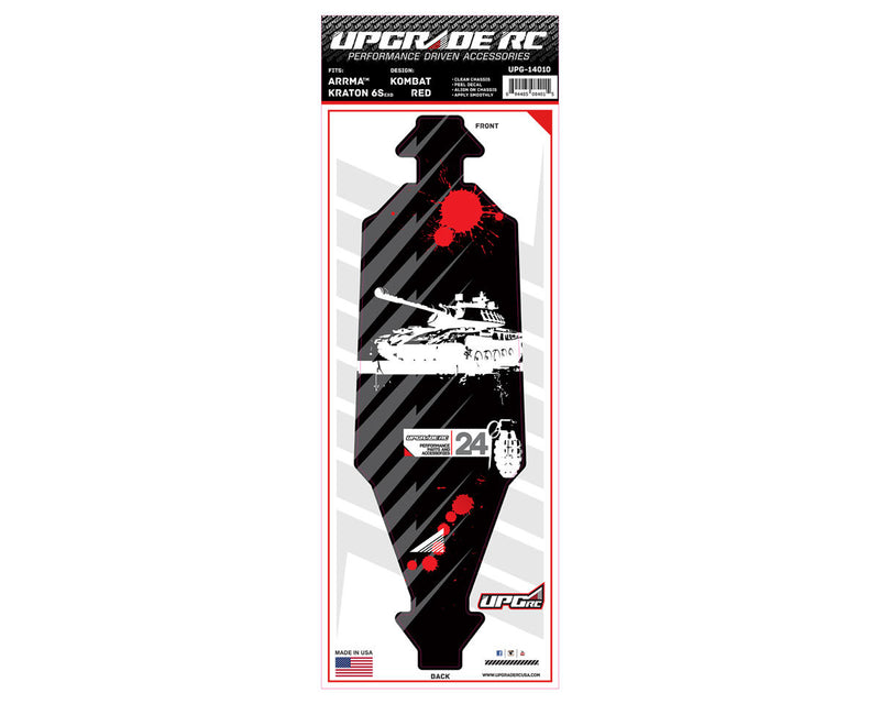 UpGrade RC 14010 Chassis Protector for Arrma® Kraton® 6S EXB (Kombat Red)