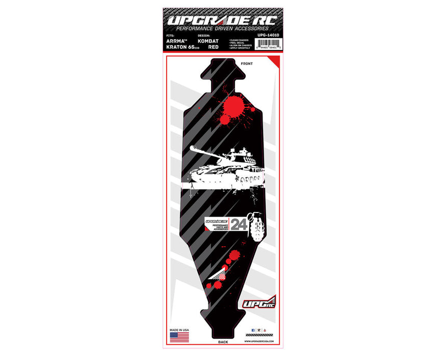 UpGrade RC 14010 Chassis Protector for Arrma® Kraton® 6S EXB (Kombat Red)