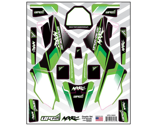 UpGrade RC 14043 Green Graphic Set for Losi® Promoto™ MX (Exude)