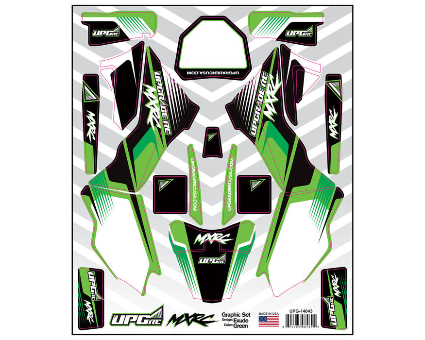 UpGrade RC 14043 Green Graphic Set for Losi® Promoto™ MX (Exude)