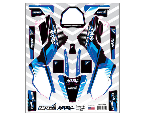 UpGrade RC 14044 Blue Graphic Set for Losi® Promoto™ MX (Exude)