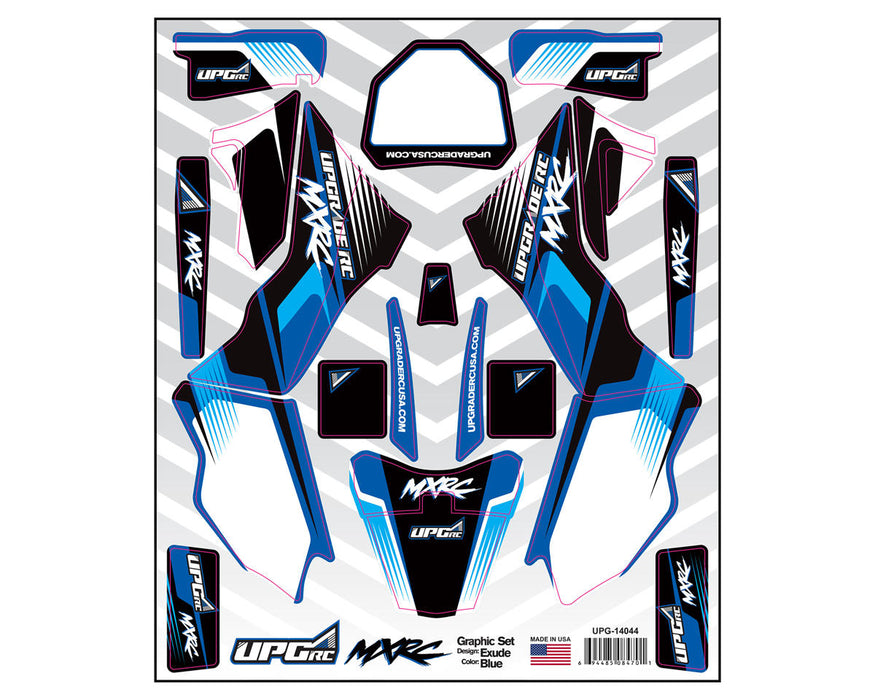 UpGrade RC 14044 Blue Graphic Set for Losi® Promoto™ MX (Exude)