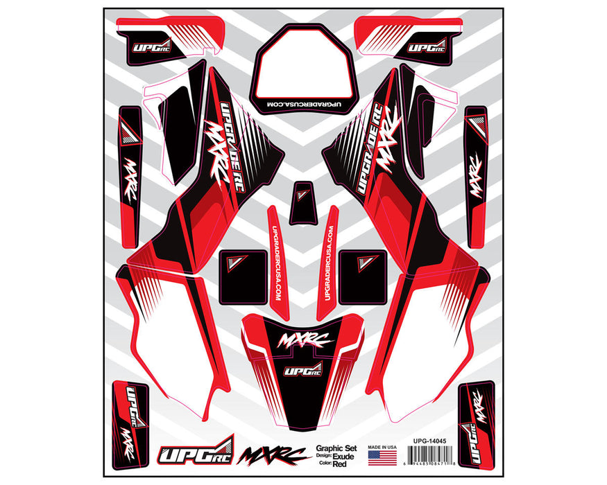 UpGrade RC 14045 Red Graphic Set for Losi® Promoto™ MX (Exude)