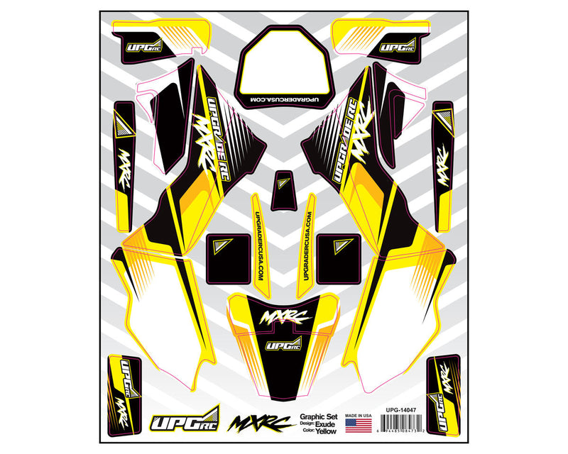 UpGrade RC 14047 Yellow Graphic Set for Losi® Promoto™ MX (Exude)