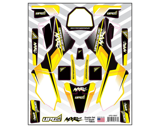 UpGrade RC 14047 Yellow Graphic Set for Losi® Promoto™ MX (Exude)