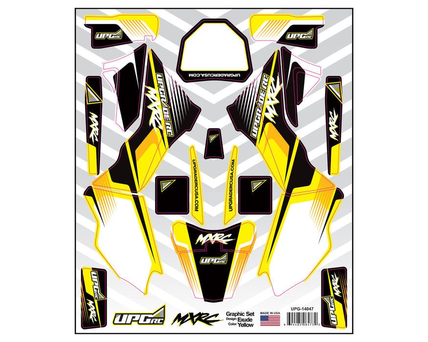 UpGrade RC 14047 Yellow Graphic Set for Losi® Promoto™ MX (Exude)