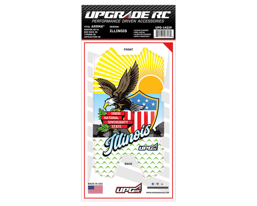 UpGrade RC 14219 Chassis Protector for Arrma® 3S (Illinois)