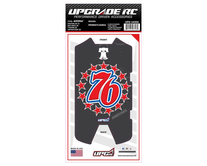 UpGrade RC 14222 Chassis Protector for Arrma® 3S (Pennsylvania)