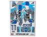 UpGrade RC 14292 Blue "Flame" Graphic Set for Losi® 22S™ Sprint Car