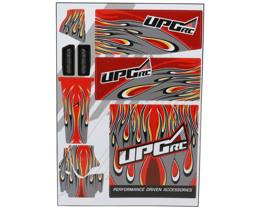 UpGrade RC 14293 Red "Flame" Graphic Set for Losi® 22S™ Sprint Car