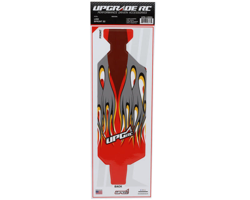 UpGrade RC 14293 Red "Flame" Graphic Set for Losi® 22S™ Sprint Car