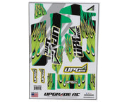 UpGrade RC 14294 Green "Flame" Graphic Set for Losi® 22S™ Sprint Car