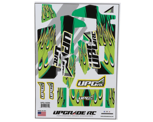 UpGrade RC 14294 Green "Flame" Graphic Set for Losi® 22S™ Sprint Car