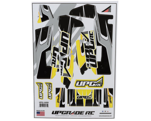 UpGrade RC 14295 Yellow "Velocity" Graphic Set for Losi® 22S™ Sprint Car