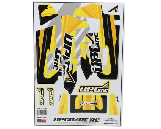 UpGrade RC 14299 Yellow "Vector" Graphic Set for Losi® 22S™ Sprint Car
