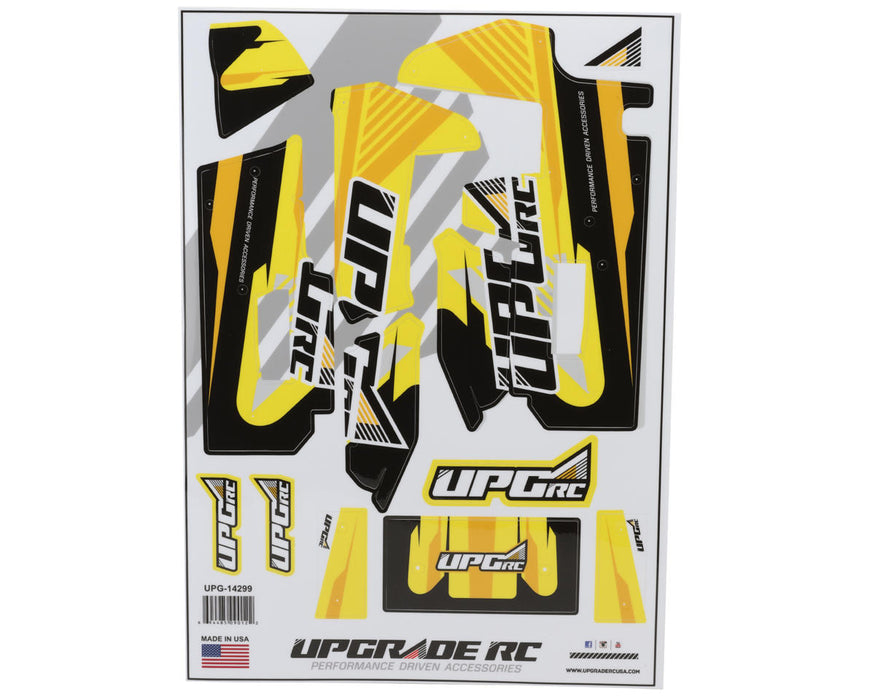 UpGrade RC 14299 Yellow "Vector" Graphic Set for Losi® 22S™ Sprint Car
