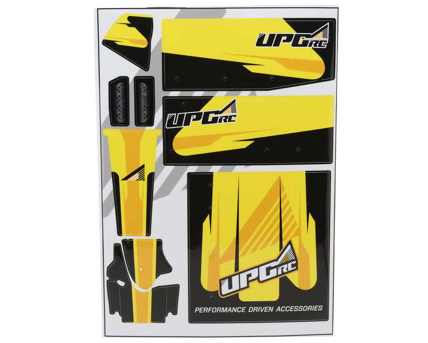 UpGrade RC 14299 Yellow "Vector" Graphic Set for Losi® 22S™ Sprint Car