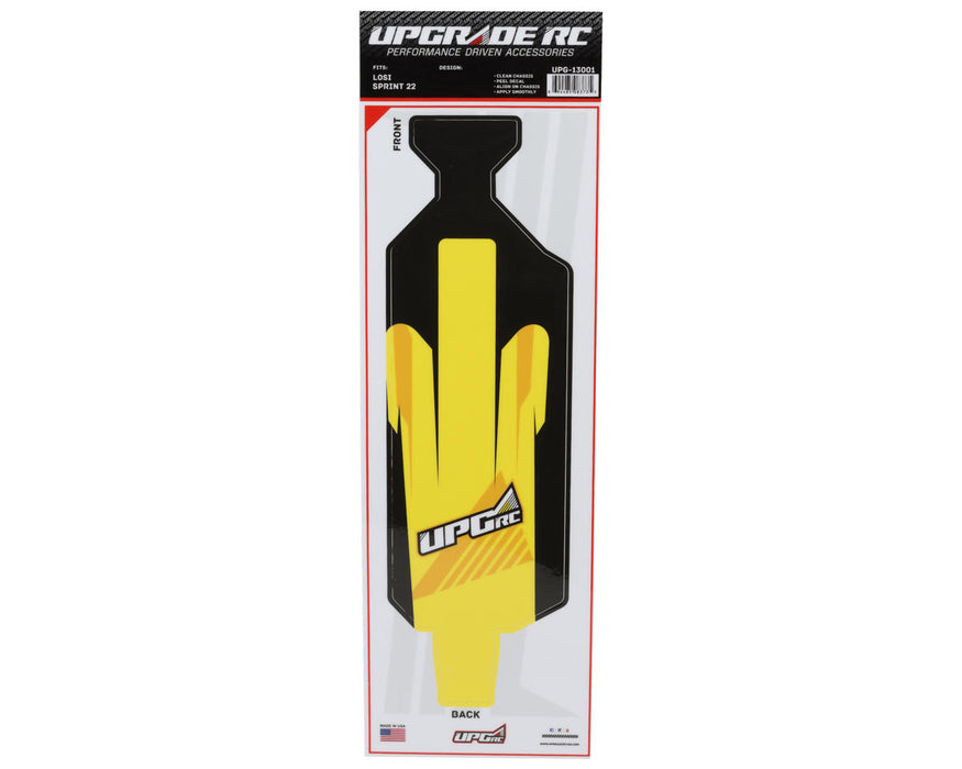 UpGrade RC 14299 Yellow "Vector" Graphic Set for Losi® 22S™ Sprint Car
