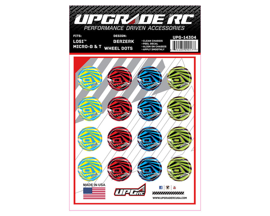 UpGrade RC 14304 Wheel Dots for Losi® Micro-B & T (Berzerk)