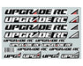 UpGrade RC 16000 Large Sticker Sheet