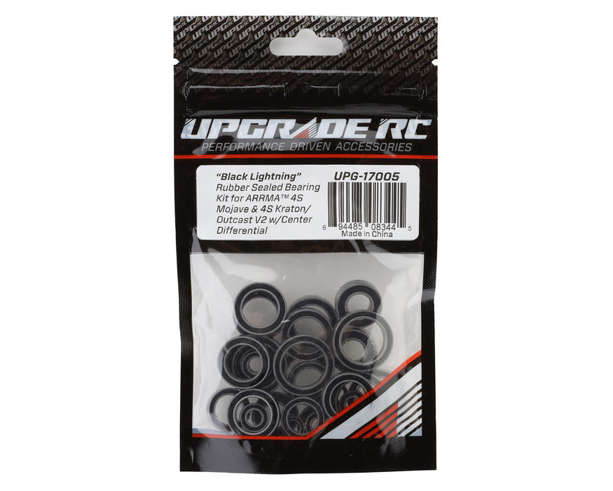UpGrade RC 17005 "Black Lightning" Rubber Sealed Bearing Kit for Arrma® 4S BLX V2