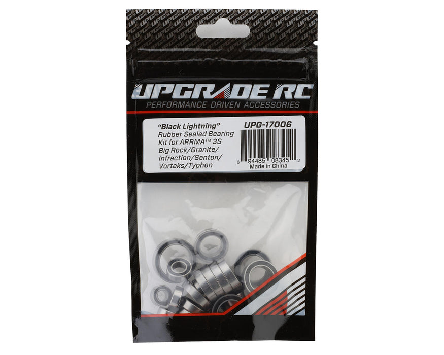 UpGrade RC 17006 "Black Lightning" Rubber Sealed Bearing Kit for Arrma® 3S BLX