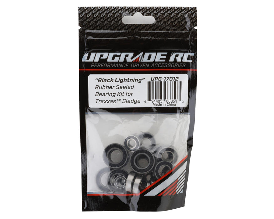 UpGrade RC 17012 "Black Lightning" Rubber Sealed Bearing Kit for Traxxas® Sledge®