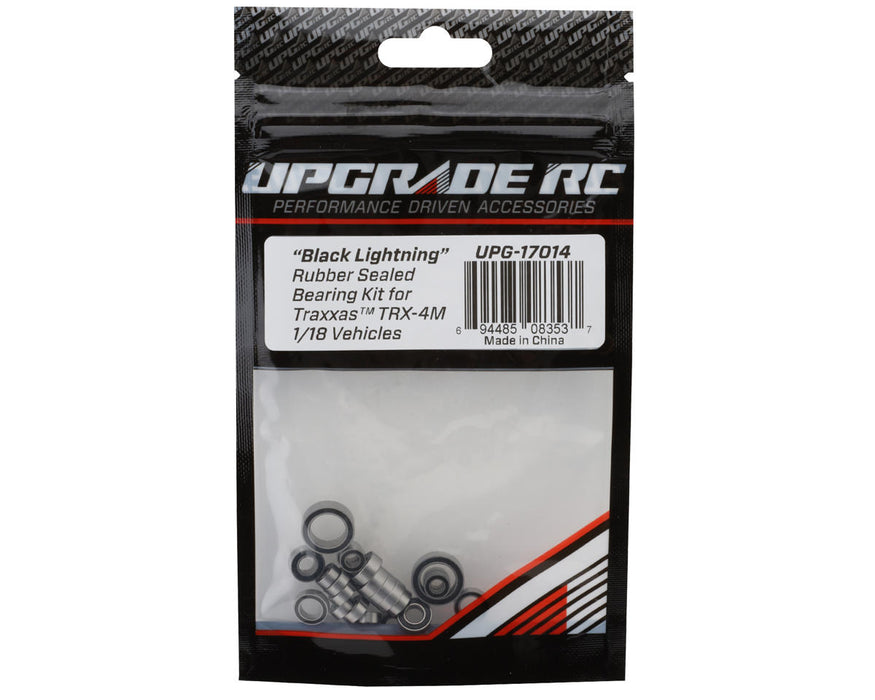 UpGrade RC 17014 "Black Lightning" Rubber Sealed Bearing Kit for Traxxas® TRX-4M™