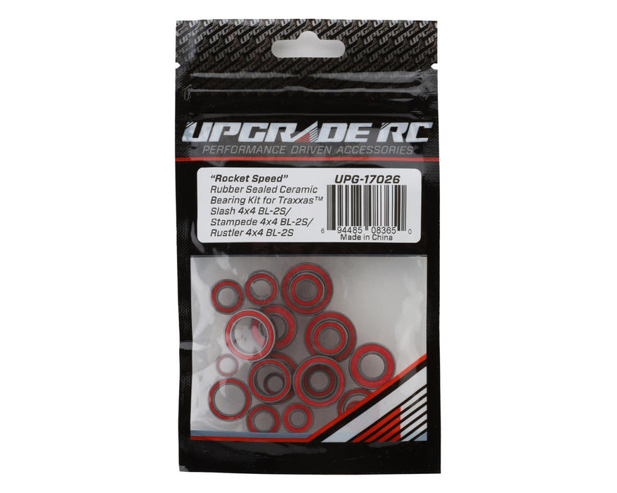 UpGrade RC 17026 "Rocket Speed" Rubber Sealed Ceramic Bearing Kit for Traxxas® BL-2S
