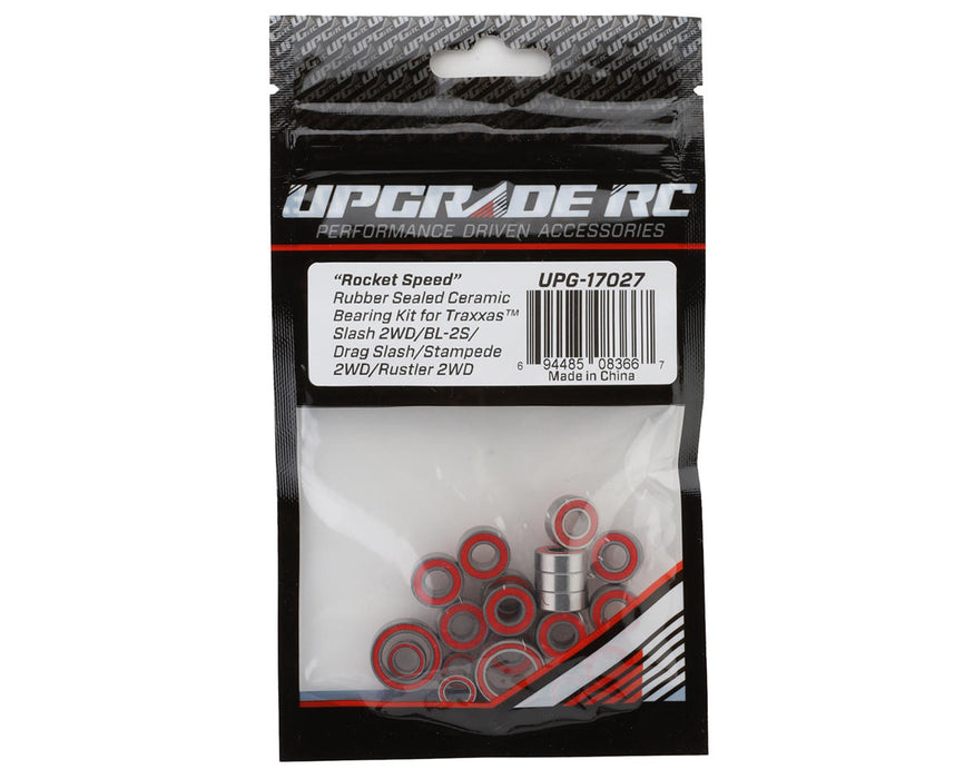 UpGrade RC 17027 "Rocket Speed" Rubber Sealed Ceramic Bearing Kit for Traxxas® BL-2S