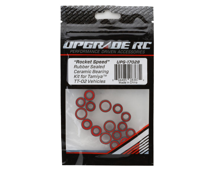 UpGrade RC 17028 "Rocket Speed" Rubber Sealed Ceramic Bearing Kit for Tamiya® TT-02™