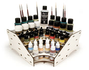 Vallejo 26.008 Corner Model Paint Display Stand Holds 60 bottle and Brushes