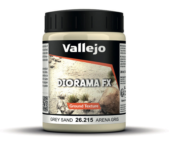 Vallejo 26.215 Grey Sandy Earth Texture Diorama Effect 200ml Bottle