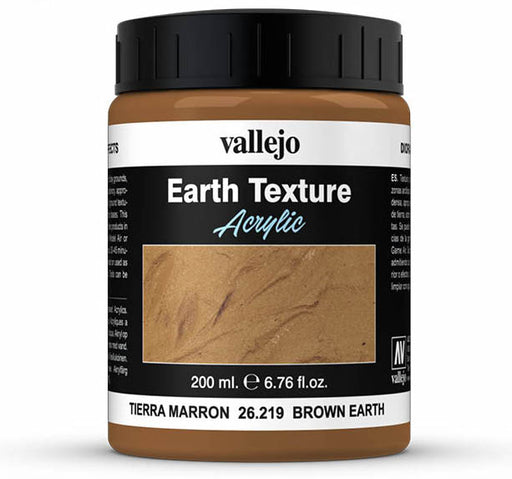 Vallejo 26.219 Brown Earth Texture Diorama Effect 200ml Bottle