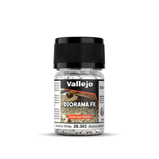 Vallejo 26.303 Diorama FX Alkaline White 2-5mm Landscape Texture 35ml Bottle