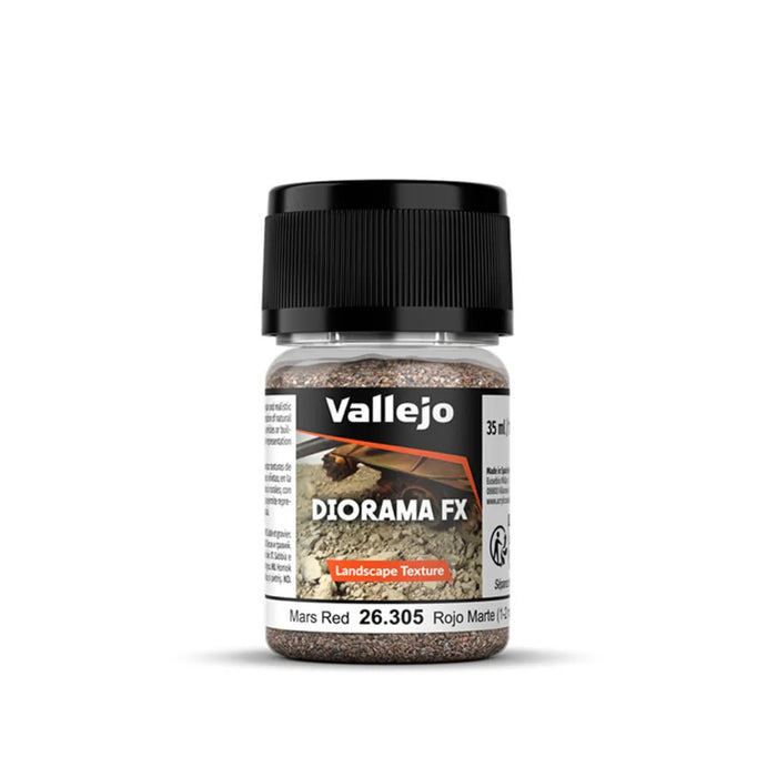 Vallejo 26.305 Diorama FX Mars Red 1-2mm Landscape Texture 35ml Bottle