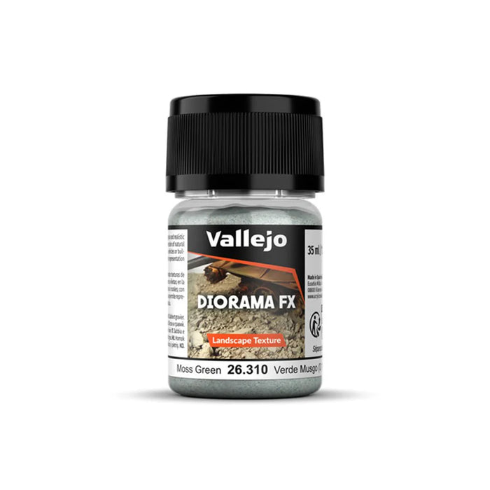 Vallejo 26.310 Diorama FX Moss Green 0.1-1mm Landscape Texture 35ml Bottle