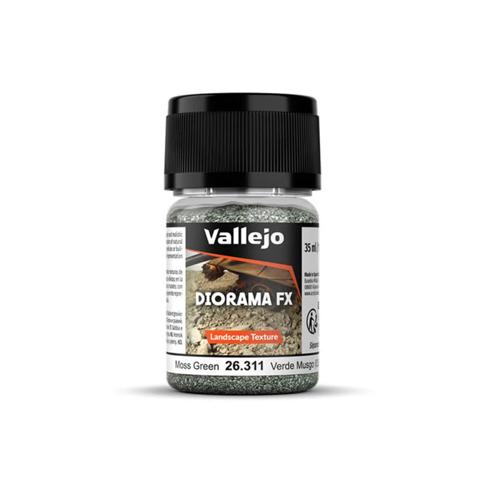 Vallejo 26.311 Diorama FX Moss Green 0.5-2mm Landscape Texture 35ml Bottle