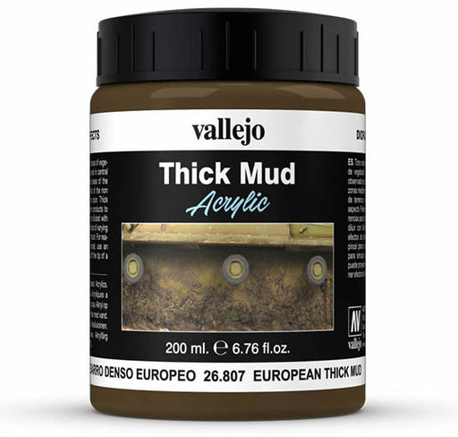 Vallejo 26.807 European Thick Mud Weathering Diorama Effect 200ml Bottle