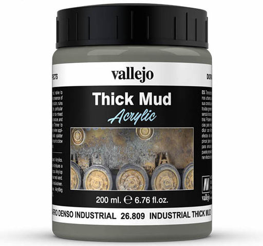 Vallejo 26.809 Industrial Thick Mud Weathering Diorama Effect 200ml Bottle