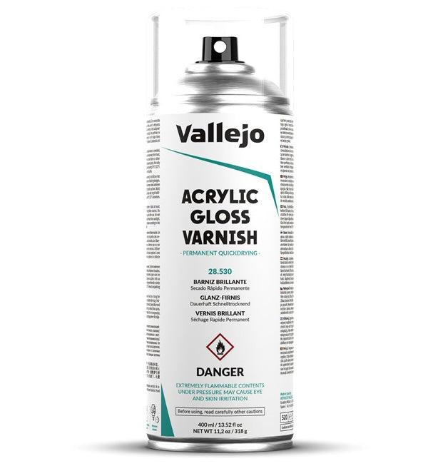 Vallejo 28.530 Gloss Varnish Spray 400ml Spray